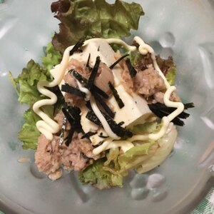 豆腐とツナとレタスのサラダ☆